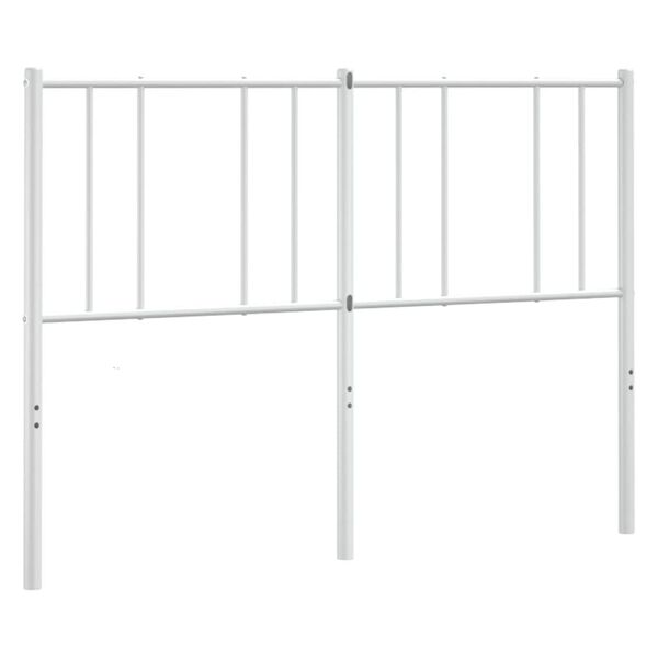vidaXL udskiftningsgavl 135 cm metal hvid