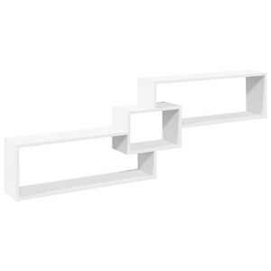 vidaXL v&aelig;gskab 158x18x53 cm konstrueret tr&aelig; hvid