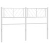 vidaXL udskiftningsgavl 120 cm metal hvid
