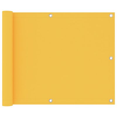 vidaXL altanafskærmning 75x400 cm oxfordstof gul