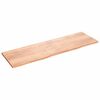 vidaXL v&aelig;ghylde 200x60x(2-4) cm behandlet massivt egetr&aelig; lysebrun