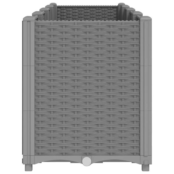 vidaXL plantekasse 160x40x53 cm PP lysegr&aring;