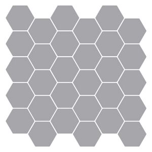 vidaXL Hexagon flise 10 stk. Gr&aring; 30 x 30 cm Polyurethan og PET