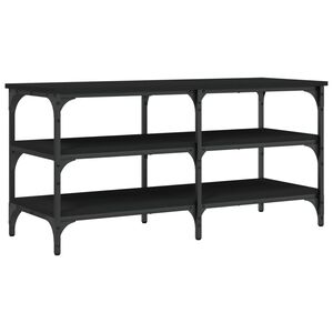 vidaXL skob&aelig;nk 100x38,5x49 cm konstrueret tr&aelig; sort