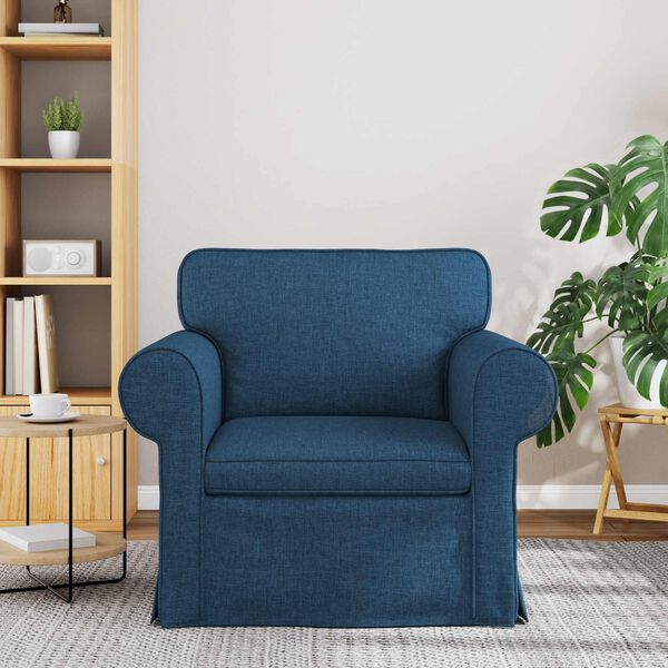 vidaXL Sofa Bl&aring; Samlede dimensioner: 95 x 82 x 80 cm (B x D x H) Fl&oslash;jl