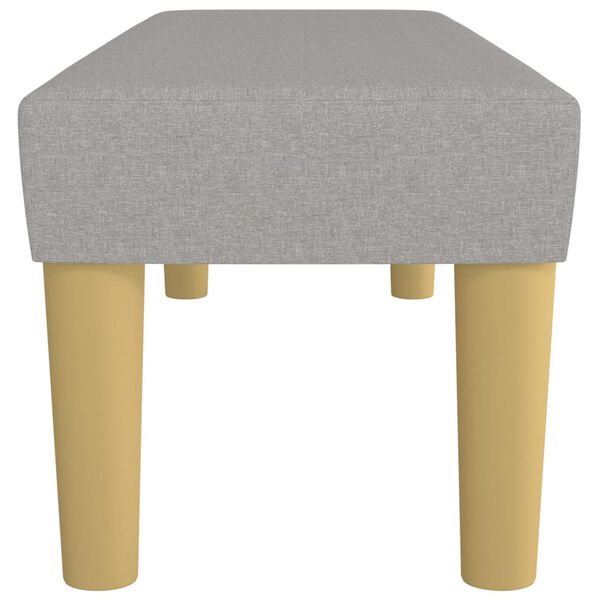 vidaXL b&aelig;nk 100x30x30 cm stof lysegr&aring;