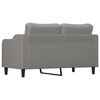 vidaXL 2-personers sofa 140 cm stof m&oslash;rkegr&aring;