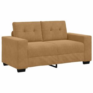vidaXL Tos&aelig;ders sofa Brun 160 cm Fl&oslash;jl