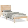 vidaXL ekstra lang sengeramme uden madras 90x210 cm massivt tr&aelig;
