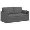 vidaXL Sofa 2 pcs M&oslash;rkegr&aring; 158 x 78 x 80 cm Stof