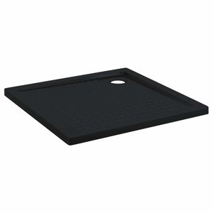 vidaXL Brusebund Tray med Dots 90 x 90 x 4 cm ABS Sort