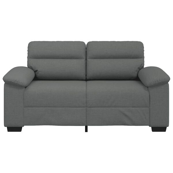 vidaXL 2-personers sofa 160x81x84 cm stof m&oslash;rkegr&aring;