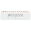 vidaXL daybed med skuffer uden madras 100x200 cm hvid