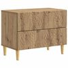 vidaXL Sengebord Artisan-eg 62 x 34,5 x 48 cm Konstrueret tr&aelig;