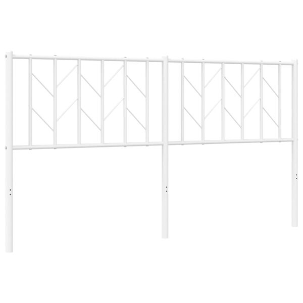 vidaXL udskiftningsgavl 160 cm metal hvid