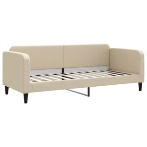 vidaXL daybed 80x200 cm stof cremefarvet
