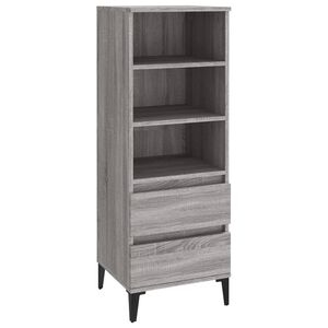 vidaXL skab 40x36x110 cm konstrueret tr&aelig; Gr&aring; sonoma-eg