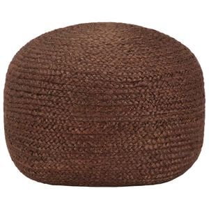 vidaXL h&aring;ndlavet puf 40 x 45 jute brun