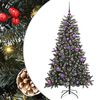 vidaXL Kunstigt juletr&aelig; Gr&oslash;n 150 cm PVC og plastik og st&aring;l