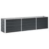 vidaXL h&aelig;vet plantekasse 240x40x45 cm galvaniseret st&aring;l antracitgr&aring;