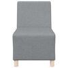 vidaXL Modulsofa enhed uden arme 2 pcs Lysegr&aring; 55 x 74 x 82 cm Stof
