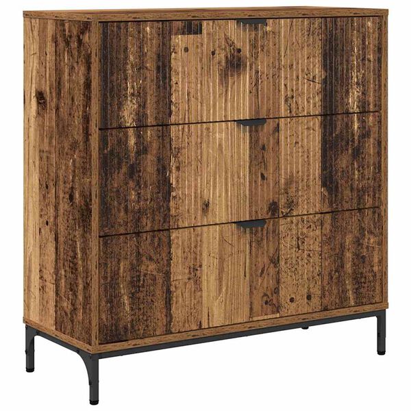 vidaXL Sideboard Gammelt tr&aelig; 79,5 x 33 x 82 cm Konstrueret tr&aelig;