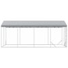 vidaXL udend&oslash;rs hundeg&aring;rd med tag 3x6x2,5 m galvaniseret st&aring;l s&oslash;lv