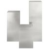 vidaXL Planteholder 3 pcs S&oslash;lv Rustfrit st&aring;l