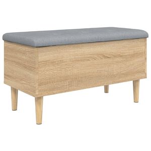 vidaXL skob&aelig;nk 82x42x46 cm konstrueret tr&aelig; sonoma-eg