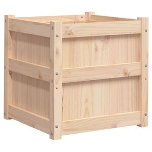vidaXL plantekasse 50x50x50 cm massivt fyrretr&aelig;