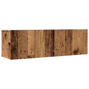 vidaXL væghængte tv-borde 2 stk. 80x30x30 cm gammelt træ-look