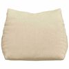 vidaXL Rygpude Creme 45 x 20 x 35 cm Stof