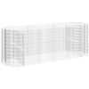 vidaXL gabion-h&oslash;jbed 300x100x100 cm galvaniseret jern