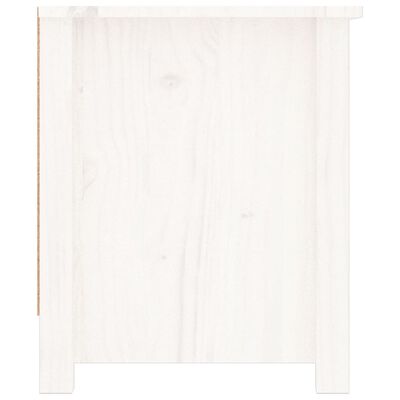 vidaXL skoreol 110x38x45,5 cm massivt fyrretræ hvid