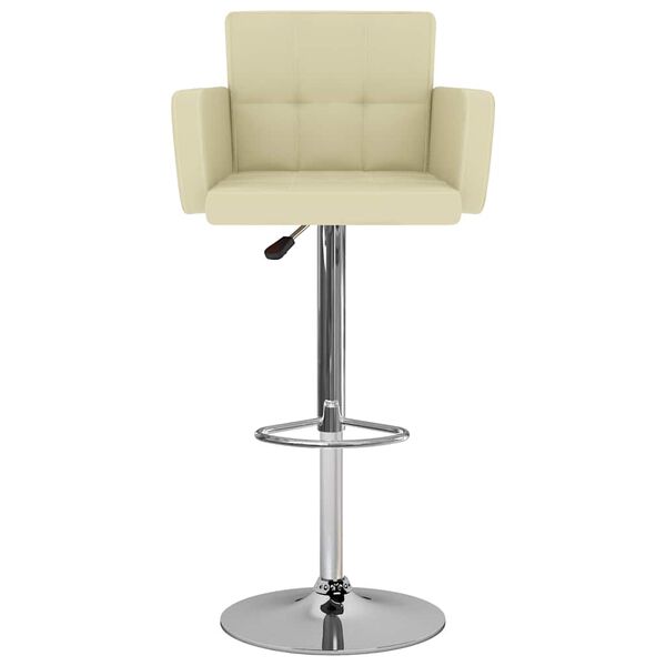 vidaXL barstole 2 stk. kunstl&aelig;der cremefarvet