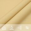 vidaXL solsejl 8x5 m 100 % polyesterstof sandfarvet