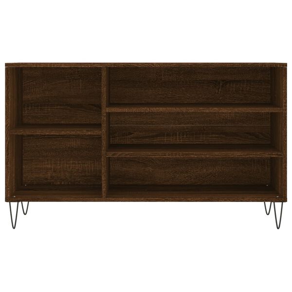 vidaXL skoskab 102x36x60 cm konstrueret tr&aelig; brun egetr&aelig;