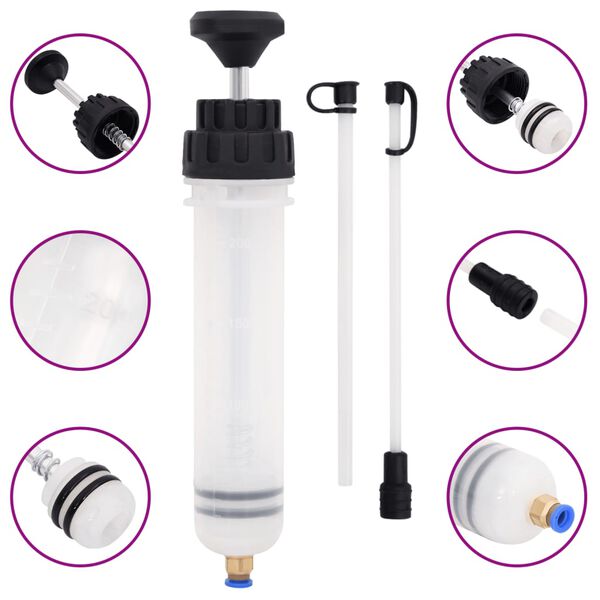 vidaXL bremseudlufter hvid og sort 0,2 l