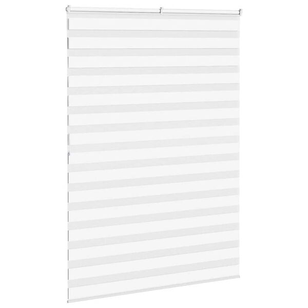 vidaXL zebragardin hvid 155x200 cm stofbredde 150,9 cm polyester