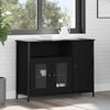 vidaXL Sideboard Sort eg 100 x 35 x 75 cm