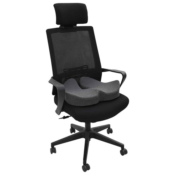 vidaXL S&aelig;dehynde Enfarvet M&oslash;rkegr&aring; 50 x 43 x 10 cm Memory Skum