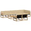 vidaXL Udend&oslash;rs sofagruppe 9 pcs Hvid og Beige 79 x 79 x 37 cm