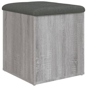vidaXL skob&aelig;nk 42x42x45 cm konstrueret tr&aelig; gr&aring; sonoma-eg
