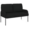 vidaXL Sofas&aelig;t med pude 3 pcs Sort 115 x 56 x 80 cm Krydsfin&eacute;r