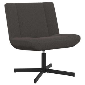 vidaXL Drejestol M&oslash;rkegr&aring; 63 x 75 x 76 cm F&aring;rskind