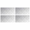 vidaXL Trappe Tread 4 stk. 40 x 20 cm S&oslash;lv Aluminium Rektangul&aelig;r