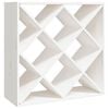 vidaXL vinreol 62x25x62 cm massivt fyrretr&aelig; hvid
