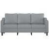 vidaXL 3-personers sofa 180 cm stof lysegr&aring;