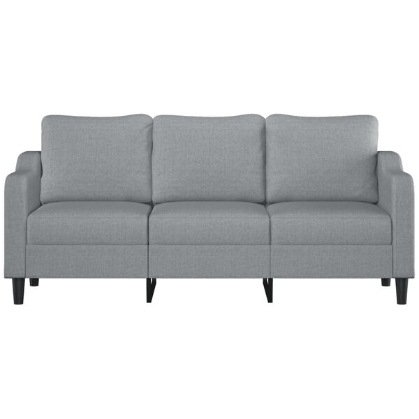 vidaXL 3-personers sofa 180 cm stof lysegr&aring;