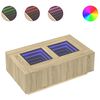 vidaXL sofabord med Infinity LED-lys 116x69x40 cm sonoma-eg